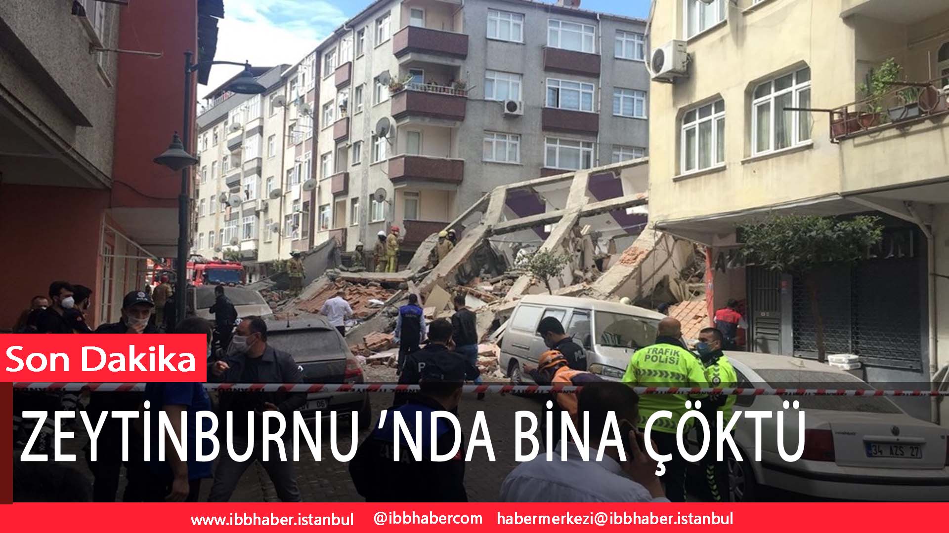Son Dakika: Zeytinburnu ’nda bina çöktü