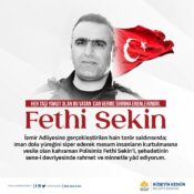 Başkan Keskin  kahraman Fethi Sekin’i Rahmetle Andı. 